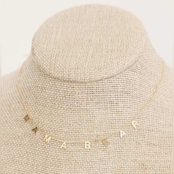 Serafina for Anthropologie “Mama Bear” Necklace | 14k Gold Plated Necklace - Picture 2 of 6